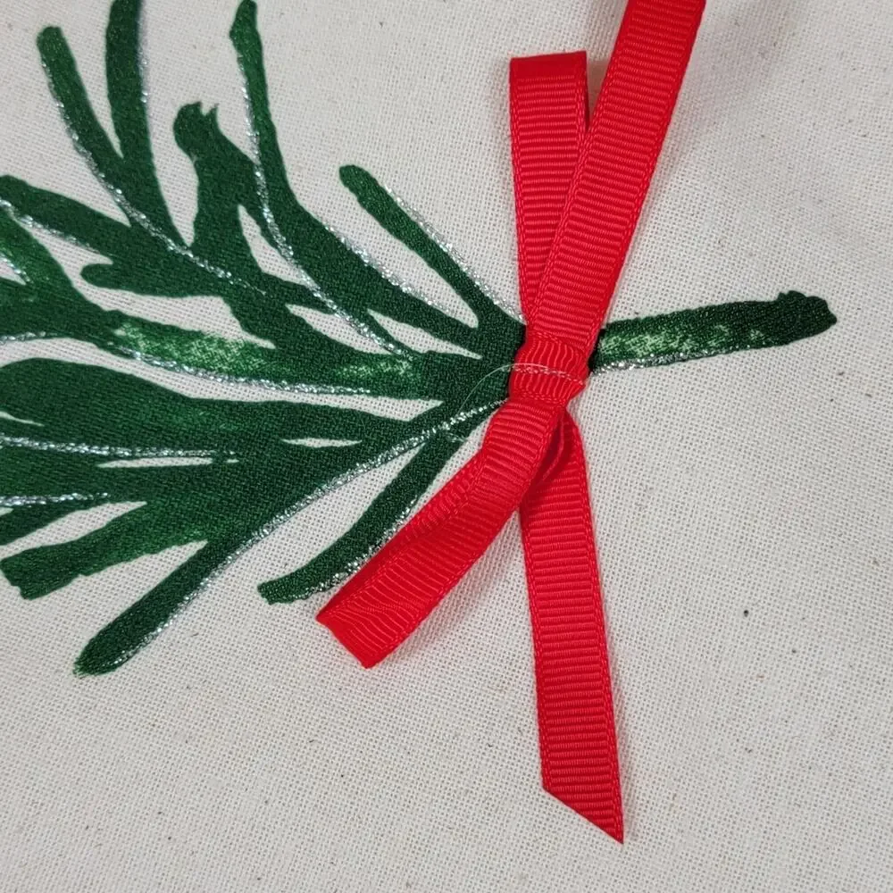 Evergreen Branches with Red Bows Christmas Table Runner 70